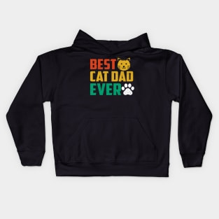 Best Cat Dad Ever Kids Hoodie